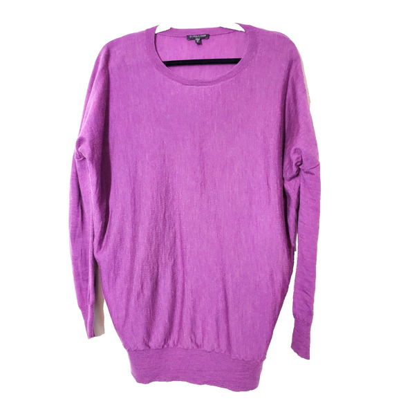 Eileen Fisher Womens Sweater Large Petite Pullover Scoopneck Merino Wool - Picture 1 of 10